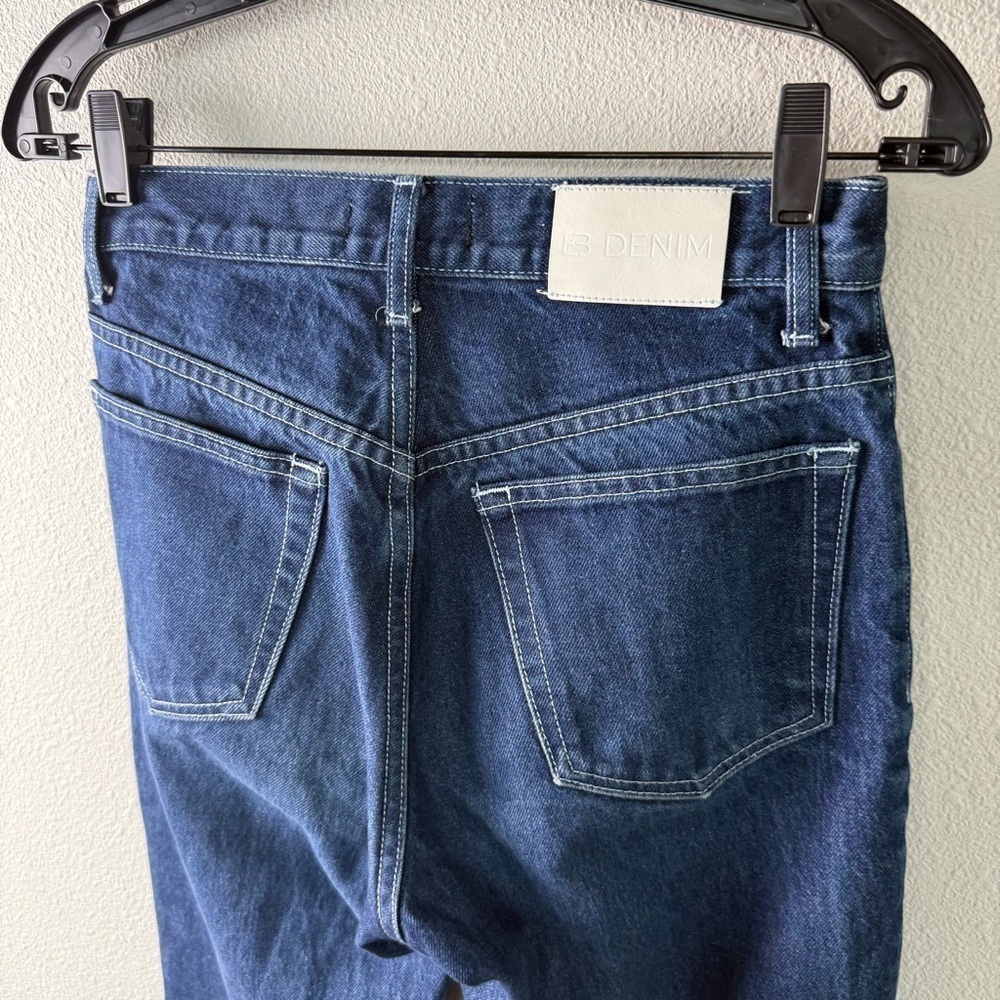EB DENIM High Rise Straight Leg Jeans Midnight Casual Women’s Size 26 - Picture 11 of 13
